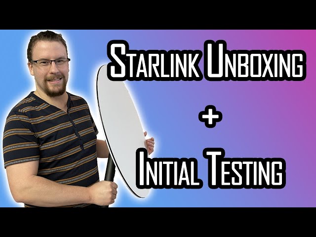 I Got Starlink Satellite Internet!!! Unboxing, Initial Setup and Testing