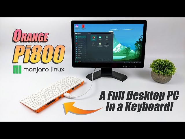 The All New Pi800 Is A Full Fledged Fast Arm Based Desktop PC In A Keyboard!