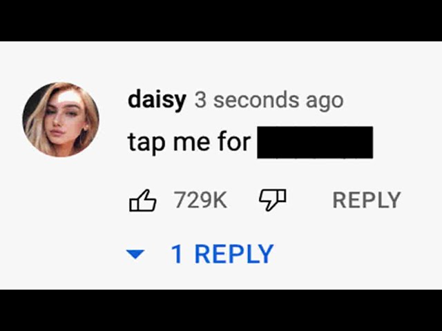 Youtube Bot Comments Be Like...