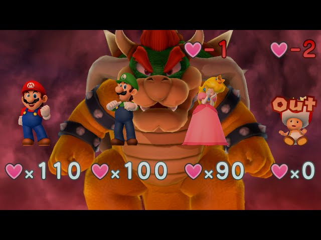 Mario Party 10 - Mario, Luigi, Peach, Toad vs Bowser - Chaos Castle