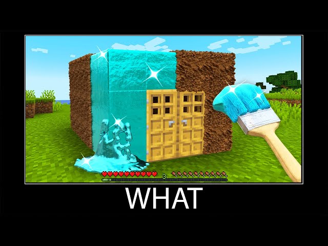 Minecraft wait what meme part 300 realistic Diamond House