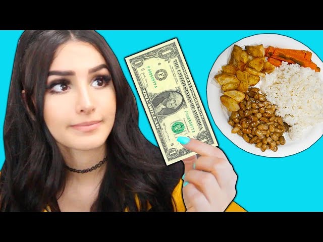 I Only Spend $1 Food for 24 Hours Challenge