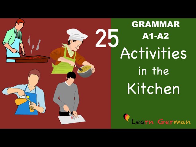 Learn German | German for daily use | 25 important verbs in the Kitchen | Verben in der Küche