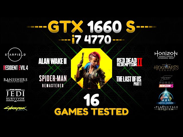GTX 1660 Super + i7 4770 : 16 Games Tested in 2024