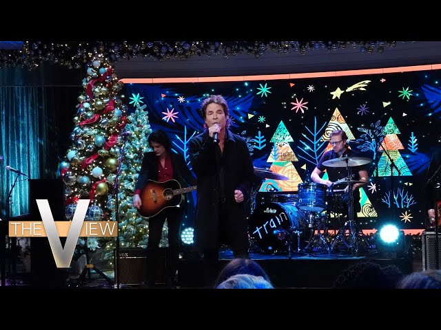Train Performs Original Holiday Song, 'Shake Up Christmas' | The View