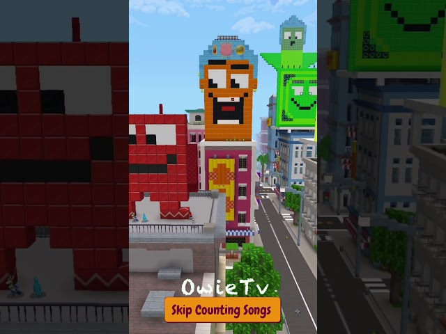 Skip Counting by 50 Song  Minecraft Numberblocks #shorts