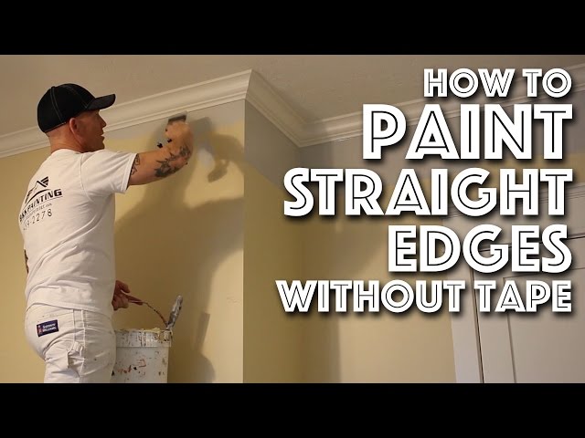 How to Paint Edges Without Tape - Cutting In Tutorial