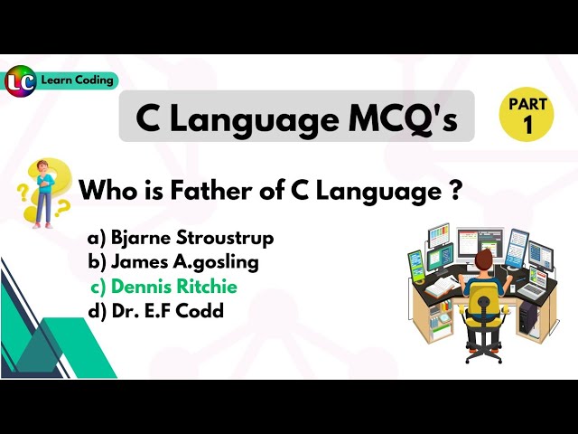 Part-1 C MCQs | C mcq questions and answers | Top 50 MCQs in C | Learn Coding