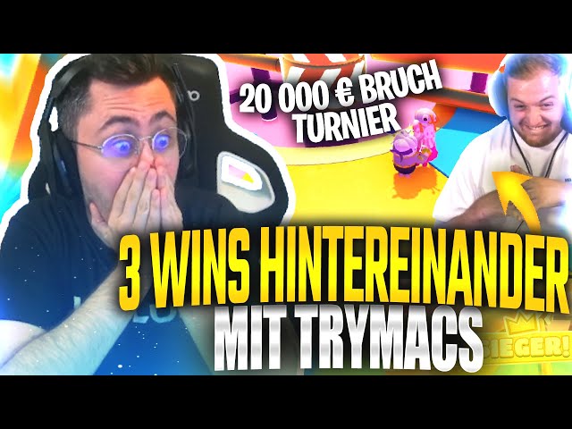 3 WINS HINTEREINANDER in MCKY'S BRUCH TURNIER mit TRYMACS😱PART 1 [FALLGUYS]👑Repaz