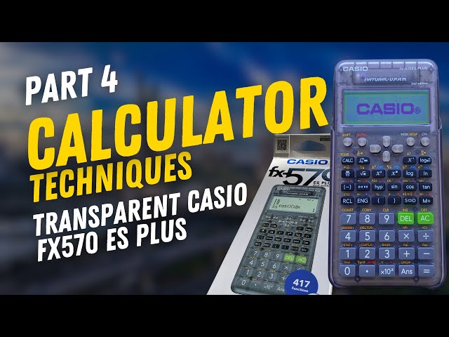 Calculator Techniques Part 4