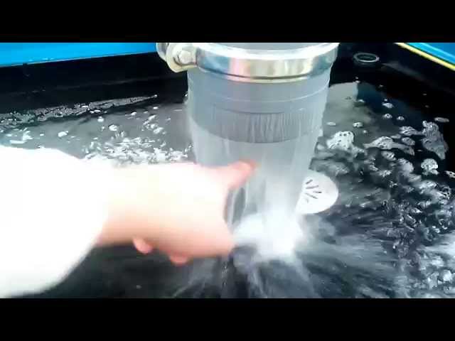 Water bubble vacuuming Plasma cutting - No metal fume fever