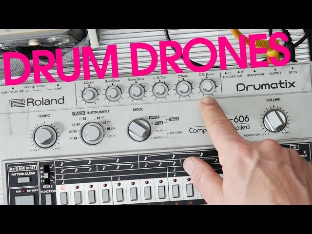 How to make Drones from Drum Machines
