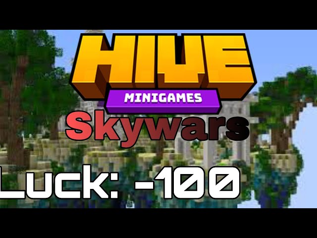 POV: you play Minecraft Skywars but you are an unlucky human being