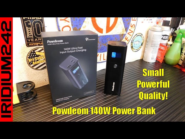 Small Emergency Power - Powdeom 140W Power Bank - 24600mAh!