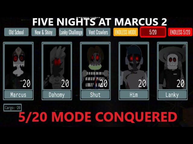 Five Nights at Marcus 2 5/20 Mode Beaten