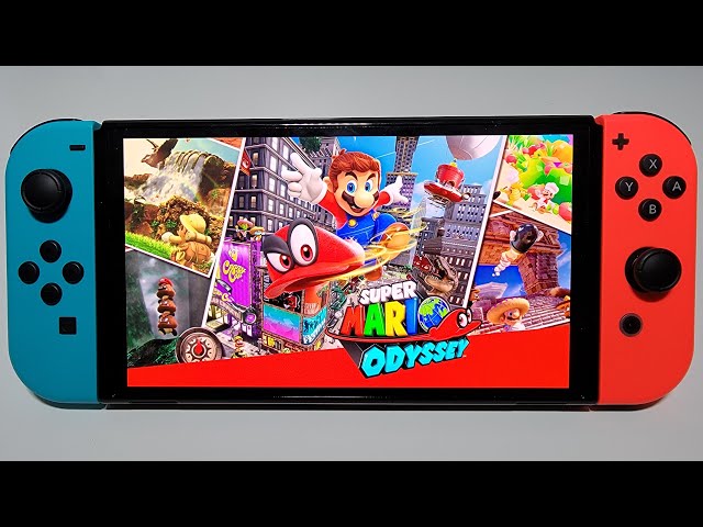 Super Mario Odyssey on Nintendo Switch OLED