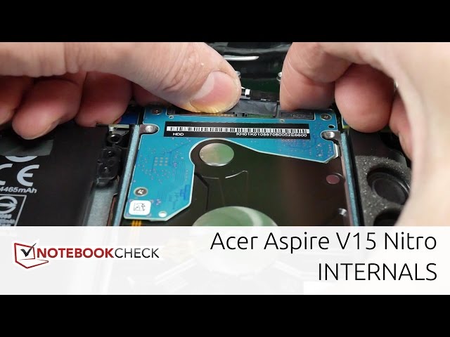 Acer Aspire V15 Nitro 2017 upgrade SSD, HDD, RAM. Case removal.