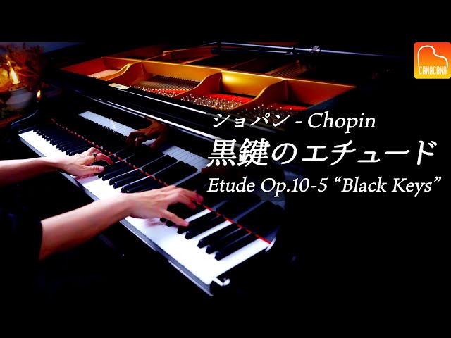 「黒鍵のエチュード」ショパン《解説あり》スタインウェイ - Chopin - Etude Op.10 No.5 - クラシックピアノ- Classical Piano - CANACANA