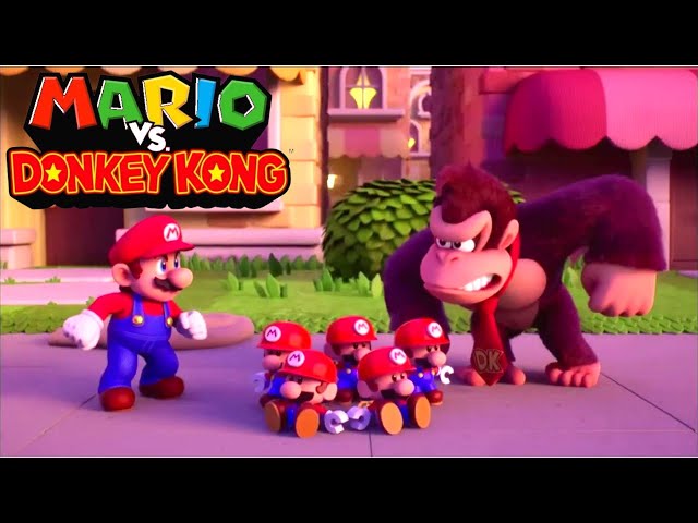 Mario VS Donkey Kong - All Cutscenes and Boss Fights