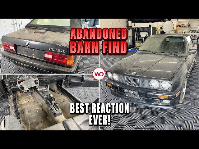ABANDONED BARN FIND BMW E30! | Best Owner Reaction EVER | Satisfying Car Detailing Restoration