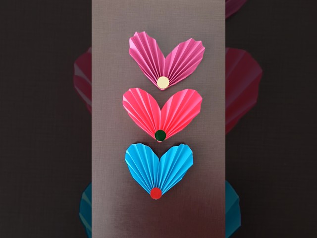Best easy paper craft idea. Origami Paper Heart #shorts