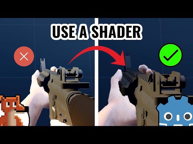 The BEST way to fix gun clipping in Godot 4 (Use a Shader)