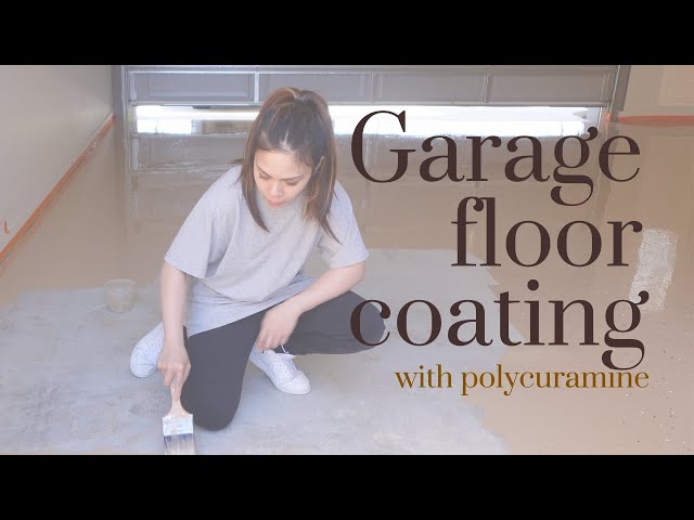 DIY Garage Floor Coating with Rust-oleum Rocksolid Polycuramine| Garage Makeover