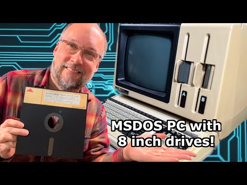 The NEC APC runs MS-DOS from 8" disks