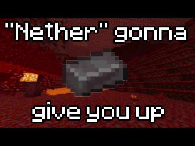 Never Gonna Give You Up but every line of the song is a Minecraft item