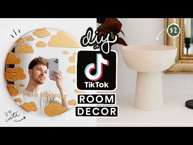 Recreating VIRAL TIK TOK DIY Projects + Room Decor ☁️ Aesthetic + Simple Decor Ideas!