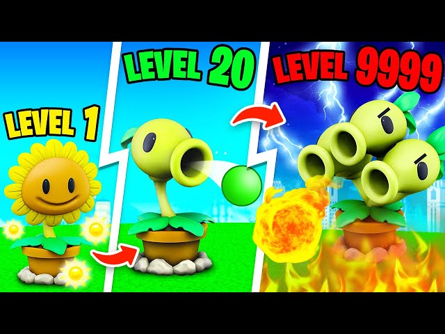 Upgrading NOOB to GOD in 3D PLANTS vs ZOMBIES