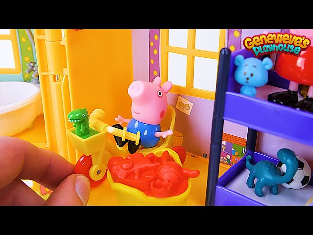 ♥PEPPA PIG♥ gets a new toy House in this Kids Learning Video!