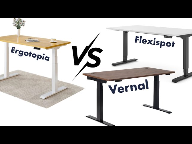Was macht einen guten höhenverstellbaren Schreibtisch aus? Flexispot vs. Ergotopia vs. Vernal