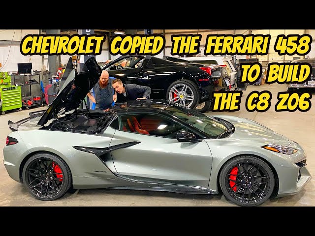 TEARING APART my 2023 Corvette Z06 and comparing with the Ferrari 458 Chevrolet REVERSE ENGINEERED!
