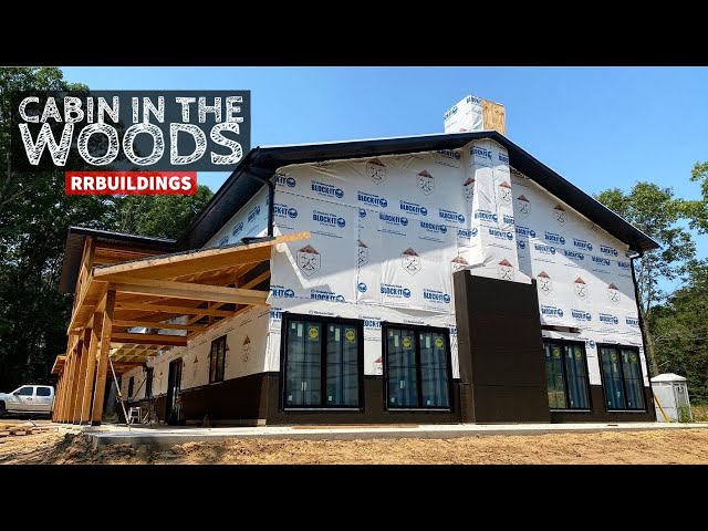 Cabin in the Woods Part 23: Installing Versetta Stone Siding and Pella Windows