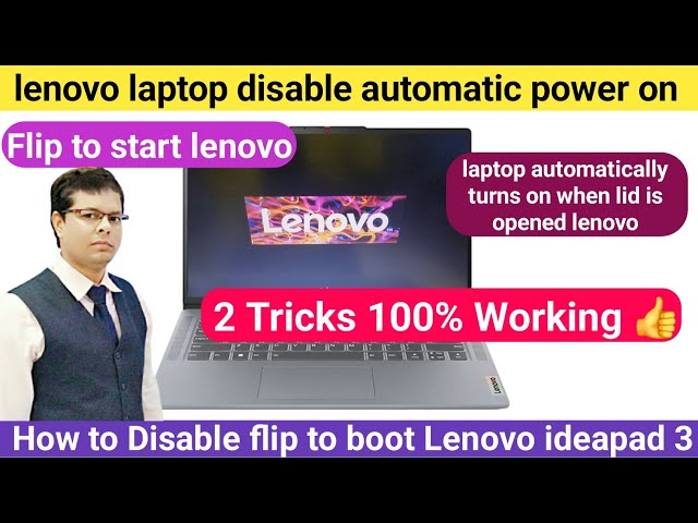 Lenovo ideapad 3 How to Disable flip to boot | flip to start lenovo | flip to boot lenovo