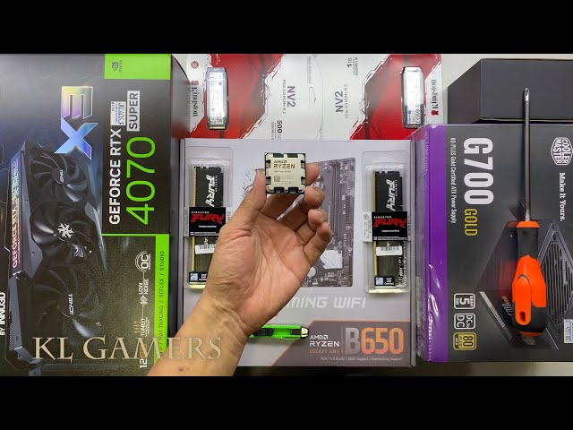 AMD Ryzen 5 7500F msi B650M GAMING WIFI INNO3D GEFORCE RTX4070 SUPER Gaming PC Build