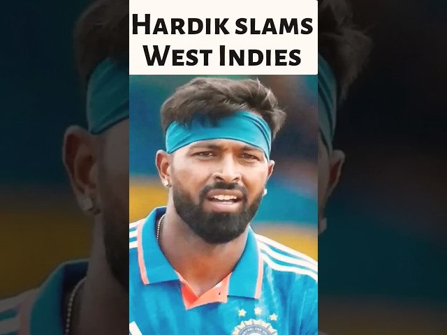 Hardik Pandya Slams West Indies Cricket Board for Lack of Basic Facilities During India's Tour.