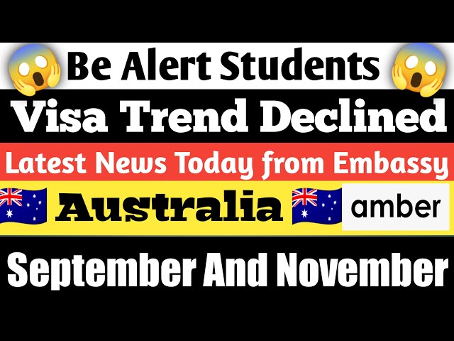 Breaking Update Today😱|| Visa Trend Changed ||Australia🇦🇺||Student visa Update||Sept & Nov intake