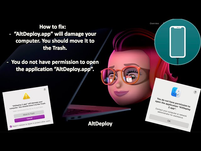Fixed- “AltDeploy” will damage your computer  & You do not have permission to open it (malware)