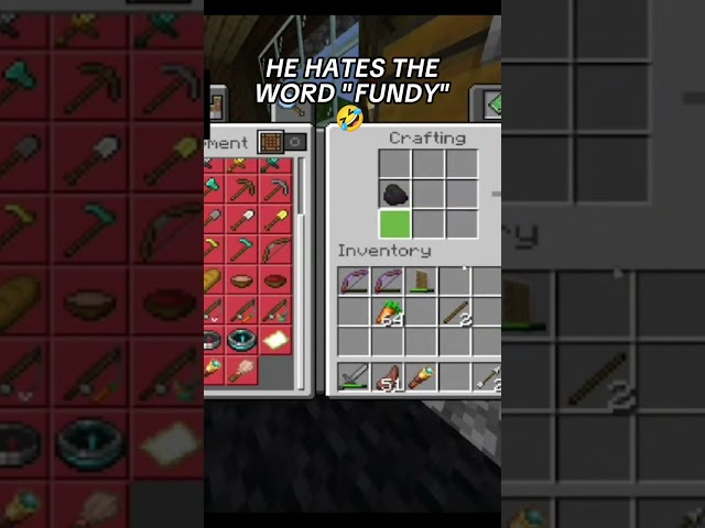 HE HATES BEING CALLED "FUNDY" 😂 #minecraft #shorts