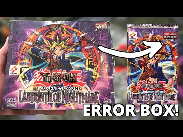 Opening An ERROR 2003 Labyrinth of Nightmare Booster Box!