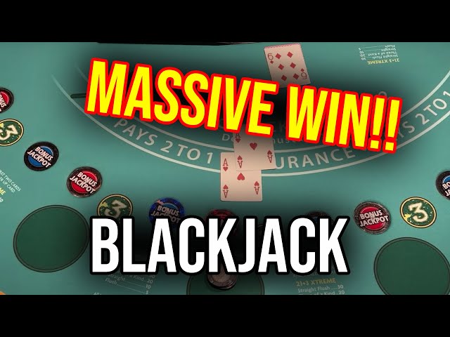 MASSIVE BLACKJACK WIN!! HUGE SIDEBET HITS!!