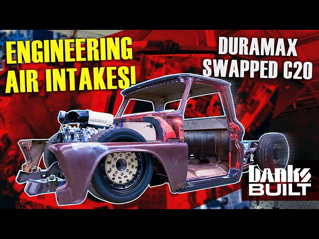 Engineering custom air boxes for our SUPERCHARGED DIESEL ’66 Chevy | BANKS BUILT Ep 30