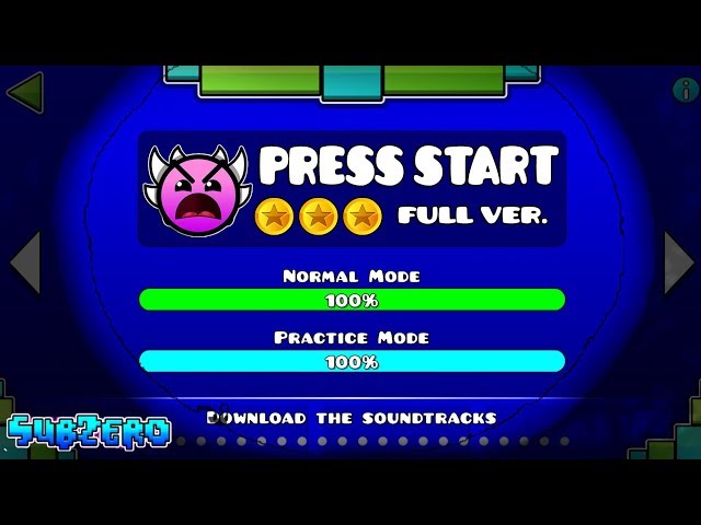 "PRESS START" FULL VERSION !!! - GEOMETRY DASH 2.11!!