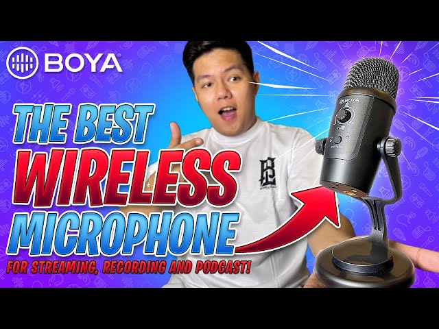 Wireless Microphone for Streaming, Podcast, Recording | BOYA BY-PM500W