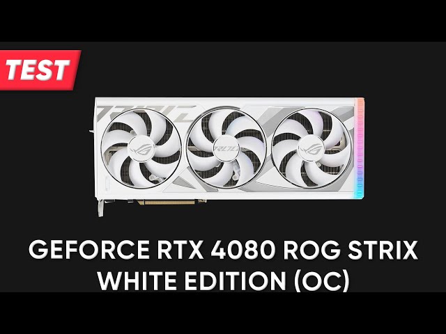 Grafikkarte Asus GeForce RTX 4080 ROG Strix White Edition (OC) | TEST | Deutsch