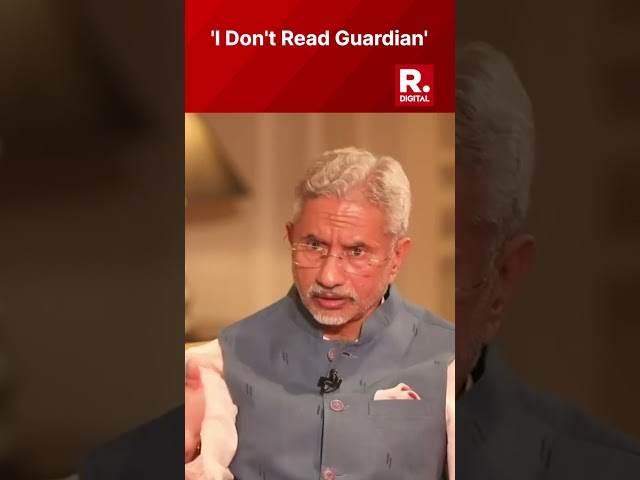 Jaishankar Gets In A Candid Conversation With Arnab Goswami, Says "I Don't Read Guardian Articles.."