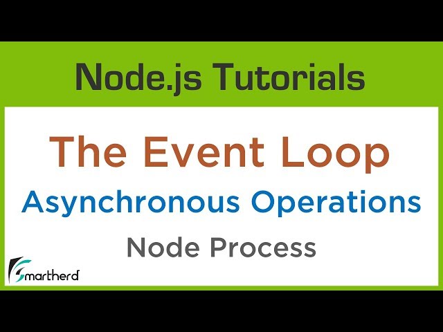 Node.js Event Loop. Node process object performing Asynchronous Long operations on Main Thread