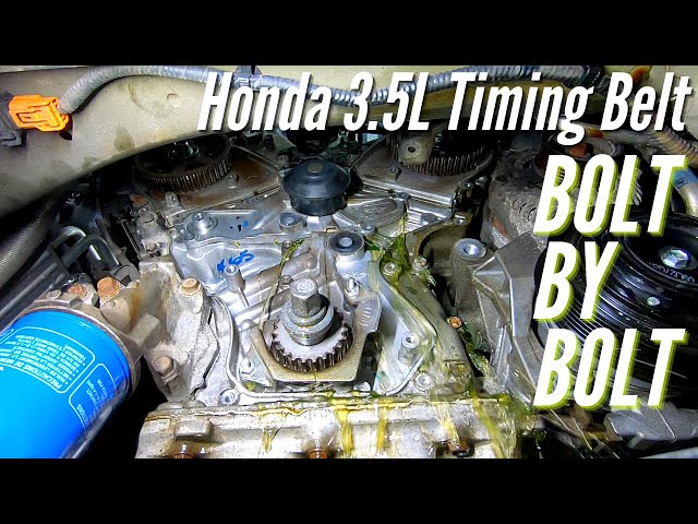 Honda 3.5L V6 Timing Belt & Water Pump Replacement- Pilot, Ridgeline, Odyssey.